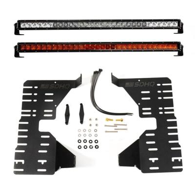 Toyota Tundra/Sequoia 22-26 SR-Series 30 Inch Amber PRO and Spot/Flood Behind the Grille Kit RIGID Industries