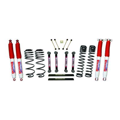4 Inch Dual Rate Long Travel One Box Kit w/OE Style Front and Rear Lower Links and Hydro 7000 Shocks TJ/LJ 2003-2006 Jeep Wrangler/Unlimited  Skyjacker