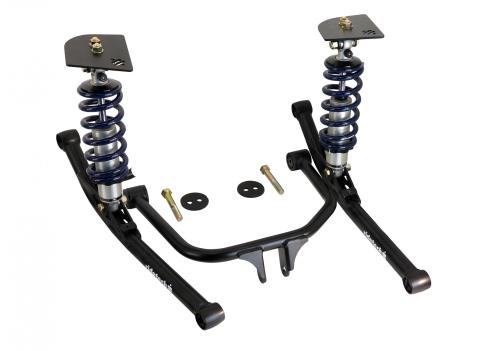 Rear HQ Coil-Over And Strongarm Kit For 58 Impala Upper And Lower Strongarms HQ Coil-Over Shocks Springs Brackets And Hardware Ridetech