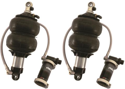 Front TQ Shockwaves For 1999-2006 Silverado / Sierra 1500 2WD 2007 Classic For Use W/ Ridetech Lower Arms Pair Of Triple Adjustable Shock waves W/ 1/4 Inch Airline Fittings Ridetech