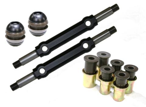 Delrin Control Arm Bushings For 1967-1970 Mustang Cross Shafts Bushings Shells And Sleeves For Direct Replacement Of Rubber Bushings In The Factory Front Upper And Lower Control Arms Ridetech