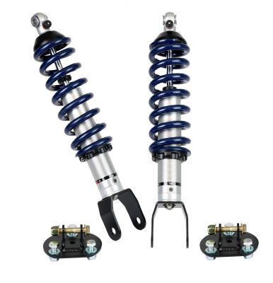 Front HQ Coil-Overs For 2019-2024 Ram 1500 2WD 2 Inch Lowering Pair Of Rebound Adjustable Shock s Springs Spring Mounts And Delrin Spring Washers Ridetech