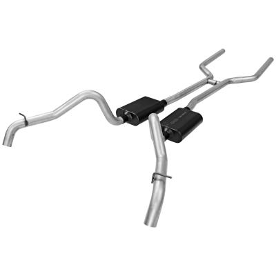 American Thunder Crossmember-Back Exhaust System Fits 1967-1968 Camaro And Firebird With V8 Engine 2.50 Inch Aluminized Steel Aggressive To Moderate Sound Flowmaster