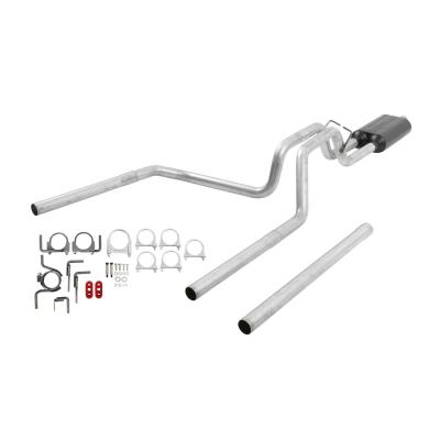 American Thunder Cat-Back Exhaust System 1994-2001 Dodge Ram 1500 With 3.9L, 5.2L Or 5.9L Engines 1994-2002 2500/3500 With 5.9L Engine Fits 2/4 Wheel Drive Models And All Wheelbases Aggressive To Moderate Sound Flowmaster