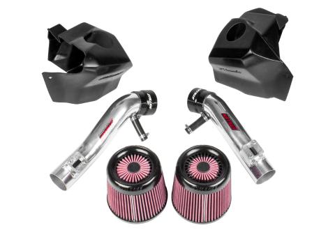 350Z Dual Long Tube Air Intake Kit Gen 2 Z33 Oil Filter For 07-09 Nissan 350Z Stillen