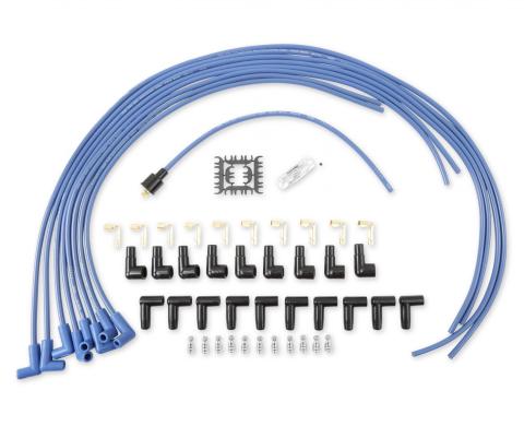 Spark Plug Wire Set- 8MM Blue Wire With Blue 90 Deg Boots 4041B, Spark Plug Wires, Super Stock, Spiral Core, 8Mm, Blue, Set ACCEL