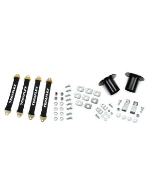 07-18 Wrangler JK Prerunner Suspension Limit Strap & Coil Spring Retainer Kit 3-4 Inch Lift TeraFlex