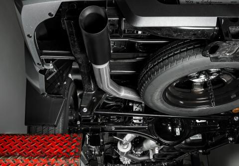 24-Present Toyota Tacoma Rear Exit Cat Back Exhaust with Black Tip Stillen