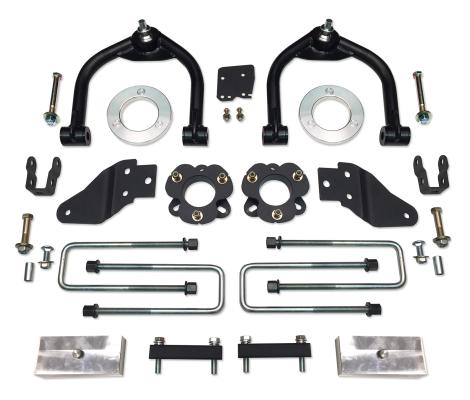 4 Inch Uniball Lift Kit 16-Up Nissan Titan XD w/ Rear Shock Extension Brackets Tuff Country