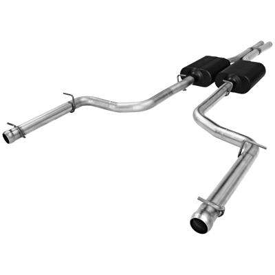 American Thunder Cat-Back Exhaust System 2009-2014 Dodge Challenger Rt With 5.7L Hemi Engine Aggressive Sound Flowmaster