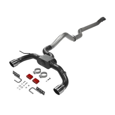 Outlaw Cat-Back Exhaust System Fits 2021-2025 Ford Bronco 2.3/2.7-Liter, Outlaw Cat-Back 3.00-Inch Stainless Steel Exhaust System, 4.00-Inch Black Chrome Tips, Dual Out Rear Exit, 2 Door Models Flowmaster