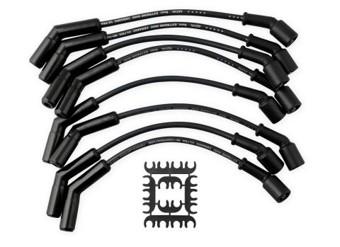 Spark Plug Wire Set Extreme 9000 Black Ceramic-Chevy/Gm 01-04-3/4 & 1 Ton 8.1L This Custom Fit Extreme Heat Black Ceramic Boot Spark Plug Wire Set Fits Chevy / GM 2001-2004 3/4 & 1 Ton 8.1L ACCEL