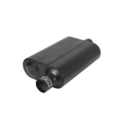 40 Series Delta Flow Chambered Muffler 40 Delta Flow 2.25 Offset In 2.25 Center Out Aggressive Sound Flowmaster
