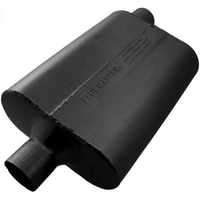 40 Series Delta Flow Chambered Muffler 40 Delta Flow 2.25 Center In 2.25 Offset Out Aggressive Sound Flowmaster