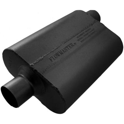 40 Series Delta Flow Chambered Muffler 40 Delta Flow 2.50 Center In 2.50 Offset Out Aggressive Sound Flowmaster