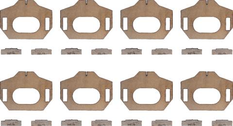 07-21 Toyota Tundra Weld-on Lower Control Arm Alignment Cam Tab Gussets All Pro Off Road