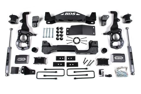 4 Inch Lift Kit Ford F150 21-25 4WD 3 Inch Block Fox 2.0 Performance Shocks