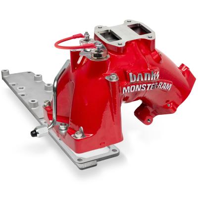 Monster-Ram Intake 13-18 RAM 3500-5500 Chassis Cab 6.7L Red Powdercoat Banks Power