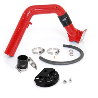 Max Flow Bridge and Cold Side Tube Over Alt for 07.5-10 Chevrolet/GMC Duramax LMM Flag Red HSP Diesel