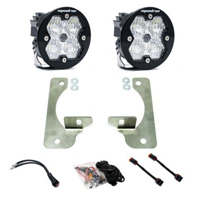 Squadron-R 2.0 Sport Fog Pocket Light Kit Jeep 2018-26 Wrangler JL 2020-26 Gladiator JT w/ Oe Rubicon Bumper Baja Designs