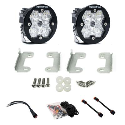 Squadron-R 2.0 Sport Fog Pocket Light Kit Jeep 2018-26 Wrangler JL 2020-26 Gladiator JT w/ Oe Sahara Bumper Baja Designs