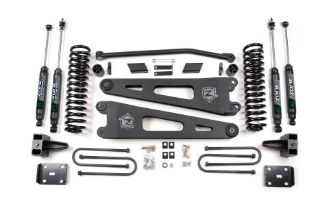 11-16 Ford F-250/F-350 Super Duty 4 Inch Radius Arm Lift Kit Gas With Overload Fox Adventure Shocks Zone Offroad