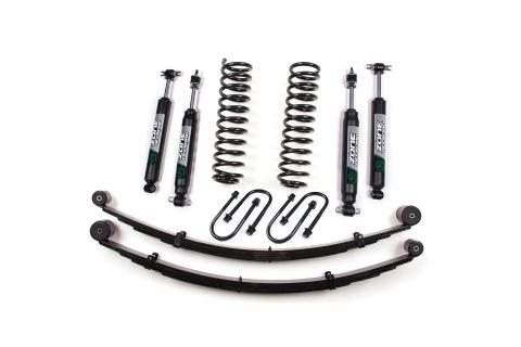 84-01 Jeep Cherokee XJ 3 Inch Lift Kit With Rear Springs Chrysler 8.25 Nitro Shocks Zone Offroad