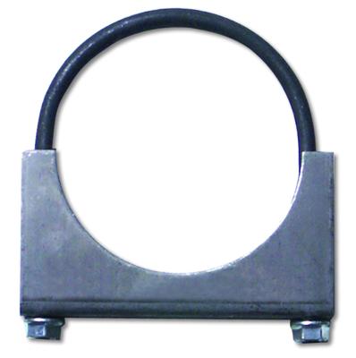 Exhaust Clamp 3 Inch Standard Steel U-Bolt Saddle Clamp Diamond Eye