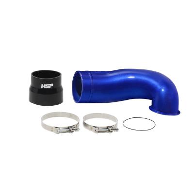 Max Flow Intake Mouthpiece For 04.5-10 Chevrolet And GMC LLY/LBZ/LMM Duramax With 4 Inch Aftermarket Intakes Flag Red HSP Diesel