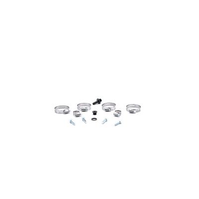 2001-2005 Silverado/Sierra 2500/3500 Billet Forward Facing Thermostat Housing Kit Kingsport Grey