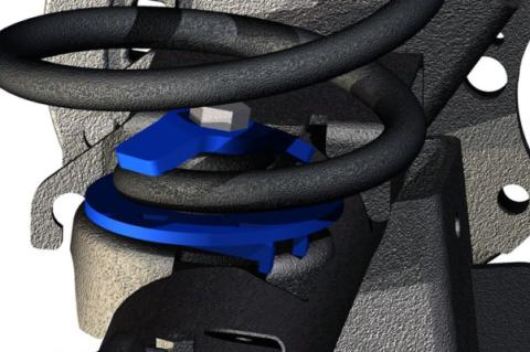 Jeep Rear Coil Correction Plates 07-18 Wrangler JK Rough Country