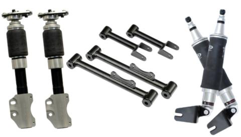 Air Suspension System For 1990-1993 Mustang W/ Sn95 Spindles HQ Front Shockwaves HQ Rear Shockwaves And Rear Upper And Lower StrongArms Ridetech