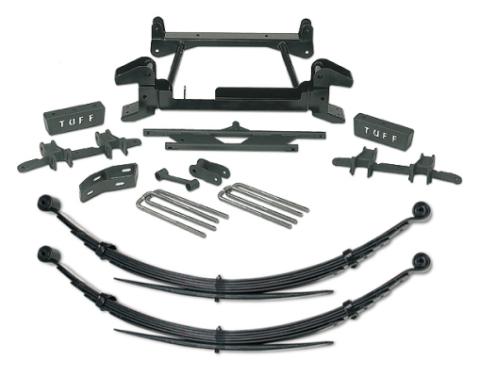 4 Inch Lift Kit 88-97 Chevy/GMC Truck K2500/3500 4x4 8 Lug with Rear Leaf Springs Fits Models with Cast Lower Control Arms Only Tuff Country