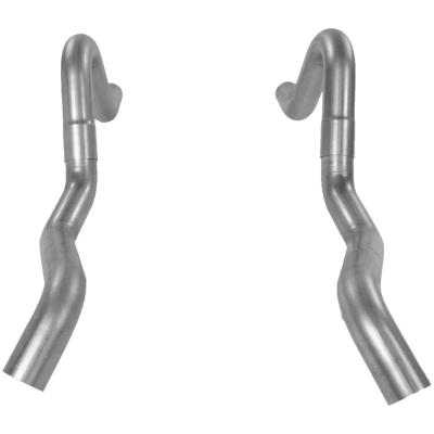 Pre-Bent Tailpipes Fits 1964-1967 GM A-Body. 3.0 Inch Aluminized Steel Flowmaster