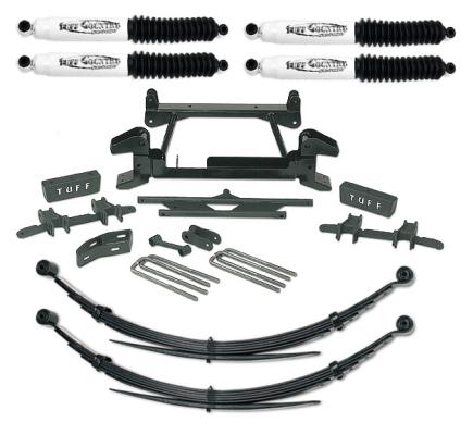 6 Inch Lift Kit 88-97 Chevy/GMC Truck K2500/3500 4x4 8 Lug w/Rear Leaf Springs Fits Models with Cast Lower Control Arms Only Tuff Country