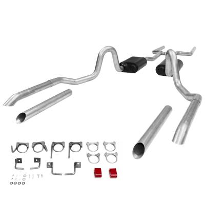 American Thunder Crossmember-Back Exhaust System Fits 1964-1972 GM A-Body With V8 Engines, 2.5 Inch Pipes Aluminized Steel Aggressive To Moderate Sound Flowmaster