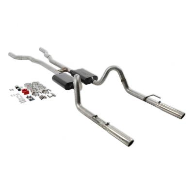 American Thunder Crossmember-Back Exhaust System Fits 1967-1970 Ford Mustang With V8 Engine And Headers. Aluminized Steel Aggressive To Moderate Sound Flowmaster