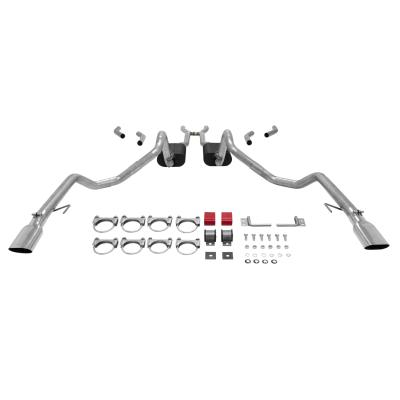 American Thunder Crossmember-Back Exhaust System 1965-1968 Chevrolet Impala, Caprice Coupes, Wagons And Convertibles With A V8 Engine Aggressive To Moderate Sound Flowmaster
