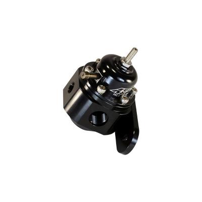 Universal Adjustable Fuel Pressure Regulator Inlet 2 x -6AN (9/16-18) Outlet -6AN Gauge Port 1/8 Inch NPT Black AEM Electronics