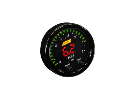 X-Series Fluid Pressure Gauge Kit 0-100psi/0-7bar Black Bezel and Black Oil Faceplate AEM Electronics