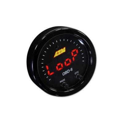 X-Series OBDII Gauge Kit Black Bezel and Black Faceplate AEM Electronics
