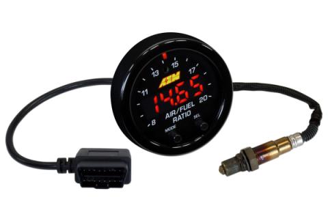 X-Series OBDII Wideband AFR Gauge Kit OBDII Connectivity on 08-up Vehicles Only AEM Electronics