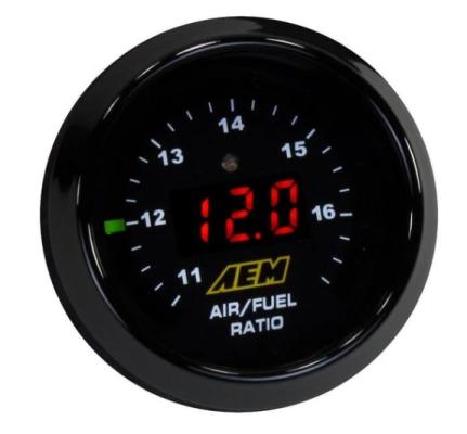 Classic Digital Wideband AFR Gauge Kit The Original Wideband Air/Fuel Ratio Gauge w/Bosch LSU 4.9 Sensor AEM Electronics