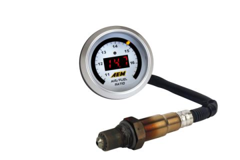 Classic Digital Wideband AFR Gauge Kit The Original Wideband Air/Fuel Ratio Gauge w/Bosch LSU 4.9 Sensor AEM Electronics