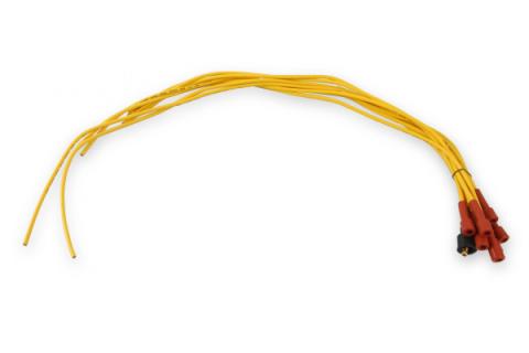 Spark Plug Wire Set- 7Mm-Super Stock-Copper Core-Universal Straight Boots Yellow 3008 Universal Fit ACCEL