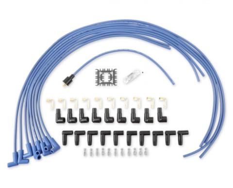 Spark Plug Wire Set- 8MM Blue Wire With Blue 90 Deg Boots 4041B, Spark Plug Wires, Super Stock, Spiral Core, 8Mm, Blue, Set ACCEL
