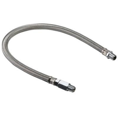 Leader Hose With Check Valve 1/4 Inch  X 20 Inch Stainless Braided Bulldog Winch