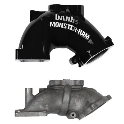 Monster-Ram Intake System for 07.5-12 Dodge Ram 2500/3500 6.7L Cummins Black Powdercoat Banks Power
