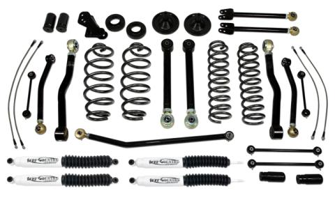 4 Inch Lift Kit 07-18 Jeep Wrangler JK 4 Door Only Performance Lift Kit EZ-Flex Tuff Country