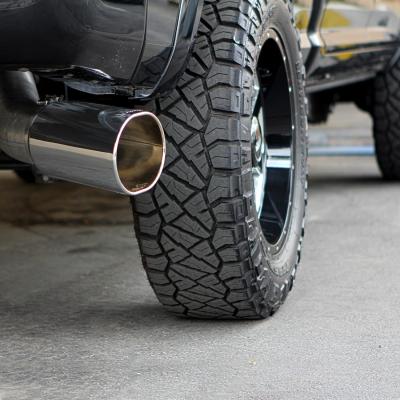 Monster Exhaust System 5-inch Single Exit Chrome Tip for 13-18 Ram 2500/3500 6.7L Cummins Mega-Cab SB Banks Power